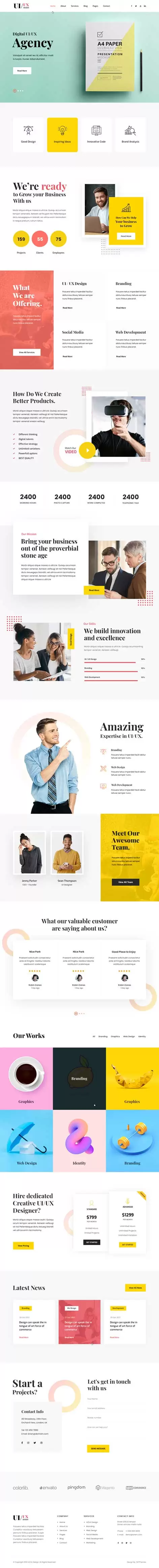 SKT UI UX Pro - UX Portfolio WordPress Theme, Interactive WordPress Theme